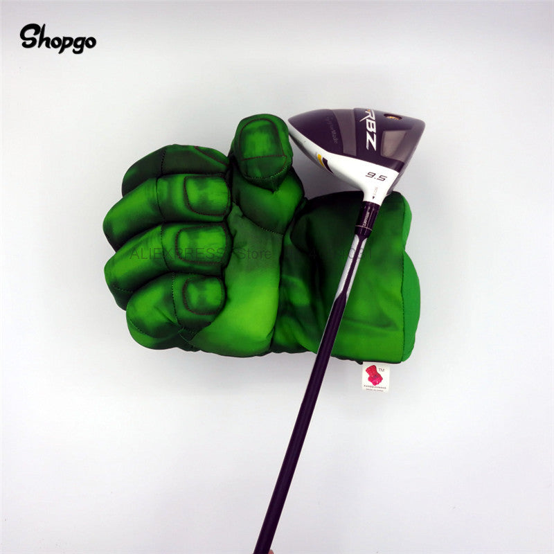 Green Hand The Fist Golf Driver Headcover 460cc Boxing Wood Golf Cover Golf Club Accessories Novelty Great Gift