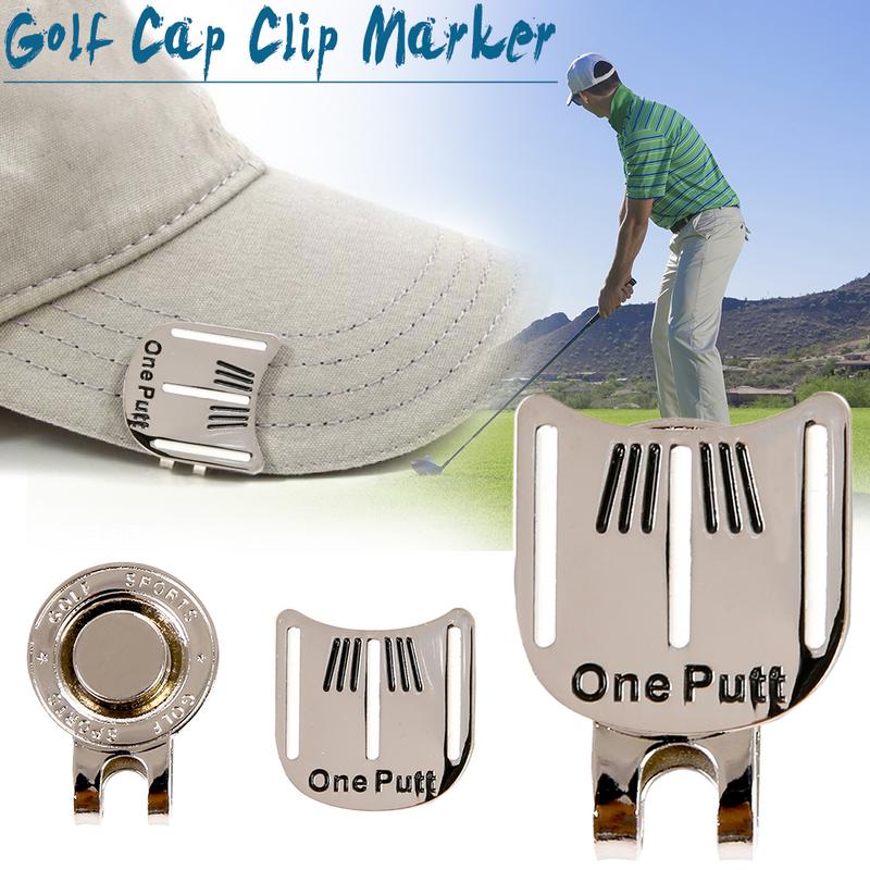 Golf Hat Clip Golf Aiming Mark Golf Cap Golf Ball Aiming Marker Alloy Professional Training Aids Accessories