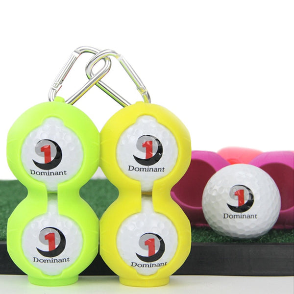 New Golf Silicone Ball Set 2 Pieces Golf Accessories Golf Silicone Protective Cover Can Be Hung On The Belt