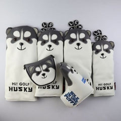 Golf Sport Headcover Golf Accessories Golf Head Covers Headcover Driver Fairway Wood Covers Set with Dog Pattern