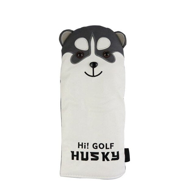 Golf Sport Headcover Golf Accessories Golf Head Covers Headcover Driver Fairway Wood Covers Set with Dog Pattern