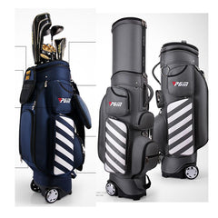 PGM Retractable Golf   Bag with Wheel / 2017 New Patent Designed Golf  Bag / Travelling Aviation Bag  Hard Nylon  A4346