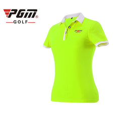 2018 PGM Golf T-shirts for Women Summer Outdoor Sport Clothes Soft Viscose Shirt Short Sleeve Underwear Clothes Golf Apparel