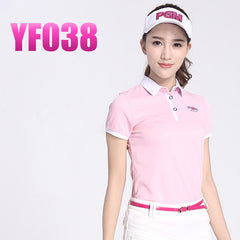 2018 PGM Golf T-shirts for Women Summer Outdoor Sport Clothes Soft Viscose Shirt Short Sleeve Underwear Clothes Golf Apparel