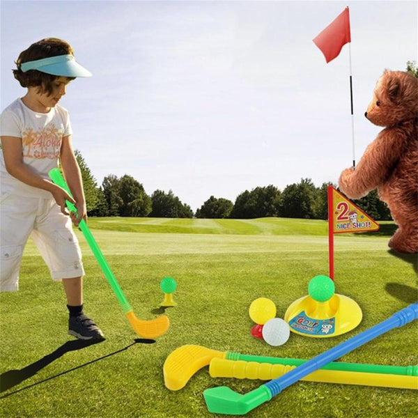 Professional Children Kids Outdoor Sports Games Toys Multicolor Plastic Mini Golf Club Set