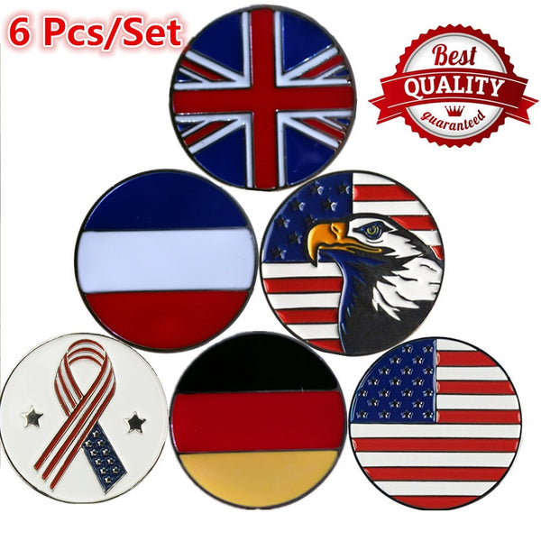 Magnetic Golf Markers Hat Clips Official Alloy Ball Mark Hat Clips Caps Outdoor Golf Accessories Training Aids Golfer Suppliers