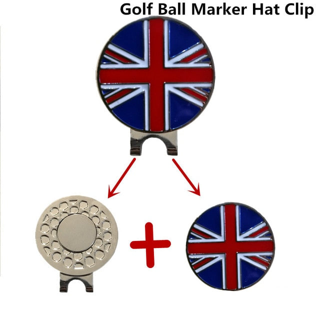 Magnetic Golf Markers Hat Clips Official Alloy Ball Mark Hat Clips Caps Outdoor Golf Accessories Training Aids Golfer Suppliers