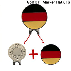 Magnetic Golf Markers Hat Clips Official Alloy Ball Mark Hat Clips Caps Outdoor Golf Accessories Training Aids Golfer Suppliers