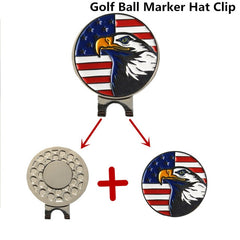 Magnetic Golf Markers Hat Clips Official Alloy Ball Mark Hat Clips Caps Outdoor Golf Accessories Training Aids Golfer Suppliers