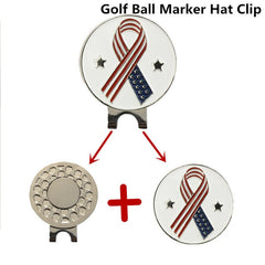 Magnetic Golf Markers Hat Clips Official Alloy Ball Mark Hat Clips Caps Outdoor Golf Accessories Training Aids Golfer Suppliers