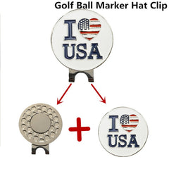 Magnetic Golf Markers Hat Clips Official Alloy Ball Mark Hat Clips Caps Outdoor Golf Accessories Training Aids Golfer Suppliers