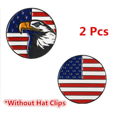 Magnetic Golf Markers Hat Clips Official Alloy Ball Mark Hat Clips Caps Outdoor Golf Accessories Training Aids Golfer Suppliers