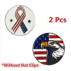 Magnetic Golf Markers Hat Clips Official Alloy Ball Mark Hat Clips Caps Outdoor Golf Accessories Training Aids Golfer Suppliers